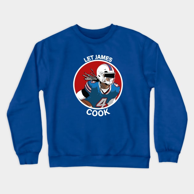 Let James Cook Crewneck Sweatshirt by Built in Buffalo Shop